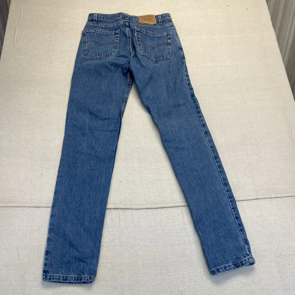 Levis 512 Jeans Mens 30 x 34 Slim Fit Tapered Leg Blue Denim 90s Vintage